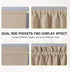 MIULEE Sidelight French Door Room Darkening Curtain Light Blocking Window Treatment Curtain for Narrow Glass Door Rod Pocket Blackout Drapes with ...