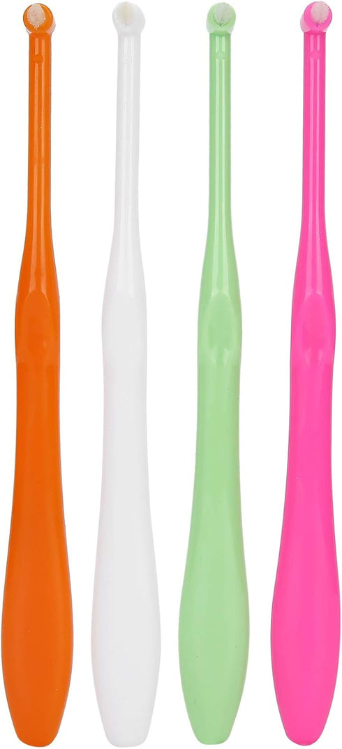 4pcs Dental Toothbrush, Single-Head Toothbrushes for Teeth Braces, Soft Small Head Floss Interdental Cleaners Toothbrush...