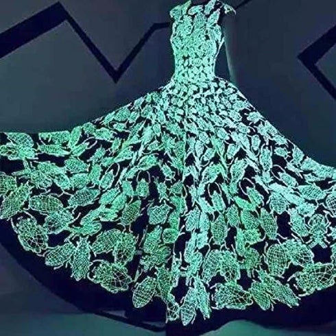 Simthread Glow-in-The-Dark Embroidery Machine Thread, 6 Colors, 1000 Yards, 30WT, 100% Polyester with Long-Lasting Glow - Perfect for Music Festiv...