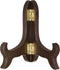 uxcell 4" Easel Plate Holder, Wooden Folding Display Stand Brown for Decorative Picture Frame...