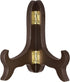 uxcell 4" Easel Plate Holder, Wooden Folding Display Stand Brown for Decorative Picture Frame...