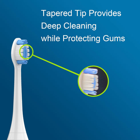 Generic for Philips Sonicare Toothbrush Soft Electric Toothbrush Replacement Heads, 4 Packs, White...