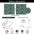 Green Forests Peel and Stick Wallpaper Deer Floral Contact Paper Removable Waterproof Wallpaper Self-Adhesive Wallpaper Decorative Wallpaper for B...