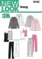 New Look Sewing Pattern 6142 Miss/Men Separates, Size A...