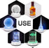 IFOLAINA LED Light Base Lighted Display Stand for Crystal Ball Glass Art Tumbler RGB Multicolor Lighting Round Pedestal USB Battery Operated - Sph...