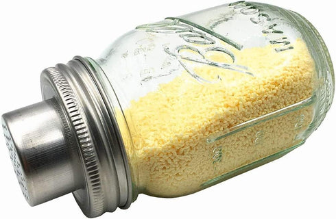 2 Pack Mason Jar Shaker Lids 304 Stainless Steel with Silicone Seals for Mix Spices Dredge Flour Sugar Salt Peppers and Any REGULAR MOUTH Mason Ja...