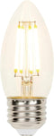 Westinghouse 4316900 60W Equivalent B11 Dimmable Clear Filament LED Light Bulb with Medium Base, Single Pack...
