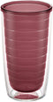 Tervis Clear & Colorful Tabletop Made in USA Double Walled Insulated Tumbler Travel Cup Keeps Drinks Cold & Hot, 16oz, Elderberry Wild...