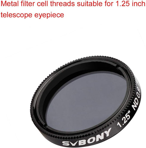 SVBONY SV139 Telescope Filter Moon Filter 1.25 inch 12.5 Percent Transmission Telescope Filter ND8 Neutral Density Filter for Telescope Eyepiece R...