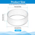 200 Pieces 0.5 Inch Small Elastic Silicone Rubber Bands Clear Strong Rubberbands Heavy Round Siliconebands for Wire Cord Cable Wrapping, Bundle...