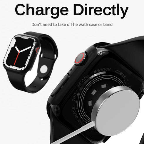 Miimall Compatible for Apple Watch 45mm Case Women Men PC Hard Bumper Lightweight Shockproof Protector Case Cover for Apple Watch 45mm Series 9 8 ...