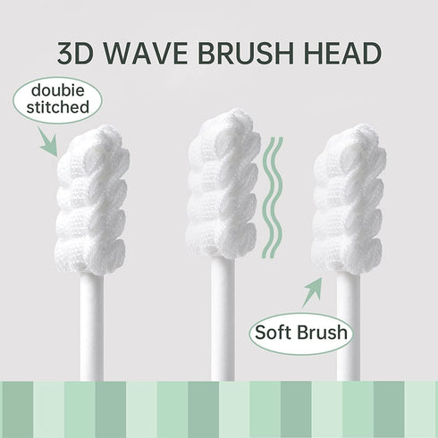 Baby Oral Cleaner Tongue Cleaner Newborn Tongue Cleaner 0-3 Months Baby Tongue Cleaner Baby Tongue Brush Infant Mouth Cleaner 102Pcs+1 Finger Toot...