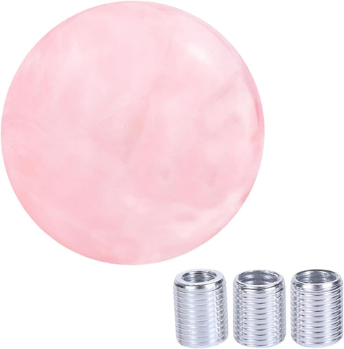 Arenbel Car Shifter Ball Racing Stick Shift Knob Gear Lever Handle Fit Most Manual Automatic Vehicles, Pink...