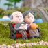 2Pcs Mini Couple Figures Grandma Grandpa Sweety Lovers Old Couple Ornament for Fairy Garden Figurines Miniature Home Decoration...