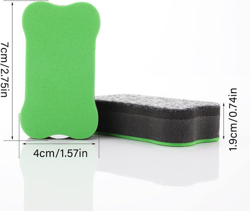 Magnetic Whiteboard Eraser, 8 Pcs Mini Dry Eraser with Thick Felt Pad Dry Erase Eraser for White Board Chalkboard Eraser for Kids Colorful Dry Wip...