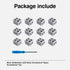 12 Pack Led Strip Light Connectors 8mm 2 Pin Solderless White 12V LED Tape Light Connectors to Wire for 5V 24v Single Color LED Strip Lights Inclu...