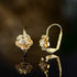 Barzel 18k Gold Plated Flower Earring For Women, Leverback Closure - Made in Brazil...