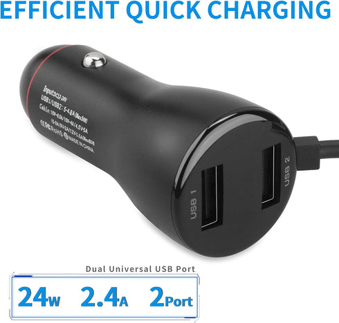 Fast Car Charger for iPhone 15/14/13 Pro Max,Upgrade Dual USB Rapid Car Charging Adapter Compatible for iPhone 15/1413 Pro Max/13/12/11/Xs/XS Max/...