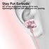 USB C Earbuds Rose Gold, Type C in Ear Headphones Wired, Stereo Bass Pink Earphones with Micphone and Volume Control Compatible with iPhone 15 Sam...