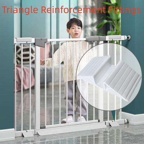 6 Piece pet gate Fence Support feet Plastic Triangular Isolation Fence Reinforcement Accessories Support Feet for Dog Gate Freestanding Pet Gate S...