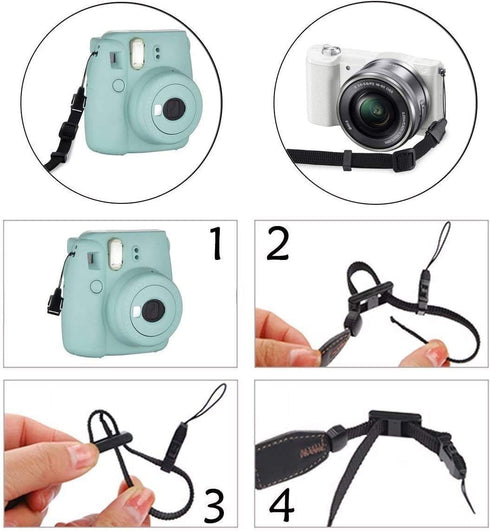 WANBY Camera Strap Canvas Neck Shoulder Strap with Quick Release Buckles for DSLR SLR...