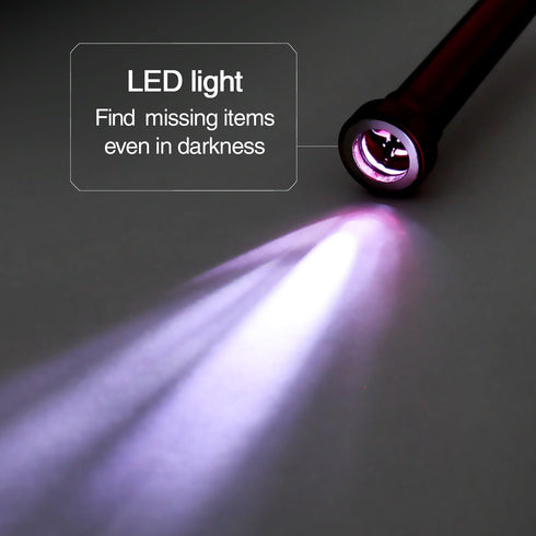 VViViD Stainless Steel Flexible 2 Feet Magnetic Pick-Up Claw Grabber Tool W/LED Light...