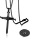 2PCS Nail Cross Pendant for Men, Hanging Cross Car Rearview Mirror Hanging Chain with 3 Nail, Stainless Steel Religious Cross Decoration(Black)...