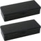 2PCS Large Capacity Pencil Box Plastic Pencil Case Plastic Stationery Case with Hinged Lid and Snap Storage Case Containers Box for Nail,Crafts,Of...