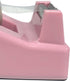 Desktop Tape Dispenser Heavy Duty Desk Accessories Floral Office Tape Dispensers, Weighted Non-Skid Base, Macaron Pink...