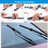 4PCS Car Windshield Wiper Blade Strips,DIY Car Window Frameless Boneless Wiper Blade Insert Rubber Replacement Adjustable Refills,Universal for My...