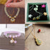 50Pcs Inlaid Alloy Imitation Jade Beads Accessories for DIY Jewelry Crafts Making,Assorted Shaped Spacer Charms Beads with Hole for DIY Necklace B...