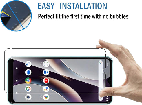 2 Pack Compatible with BLU G53 Screen Protector,Full Coverage 9H Tempered Glass Film,HD Clear Scratch Resistant,Bubble-Free for BLU G53 Screen Pro...