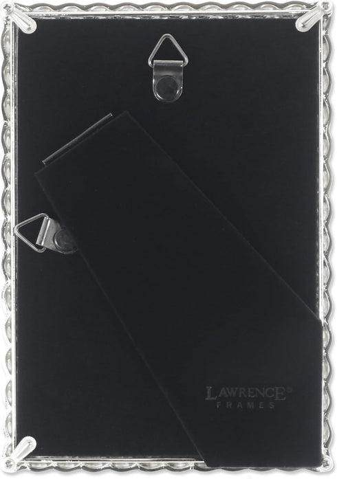 Lawrence Frames Rope Design Metal Frame, 4x6, Silver...