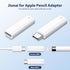 Jiunai 2 Pack USB-C to Pencil (1st Generation) Adapters for Apple Pencil 1st Gen, Female & Male USB C to Female Lightning Connector Charger compat...