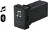 Car Bluetooth Music Adapter Module Panel Installation AUX Output Use for Toyota,Camry,Corolla,Yaris,RAV4,Reiz,Land Cruiser...