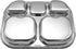 Korean Stainless Steel Divided Plates by KS&E, Little Kids Toddlers Babies small Tray, BPA Free, Diet Food Control, Compact Serving Platter, Snack...