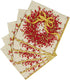 Caspari Entertaining Pepper Berry Cocktail Napkins, Red, 20-Pack...