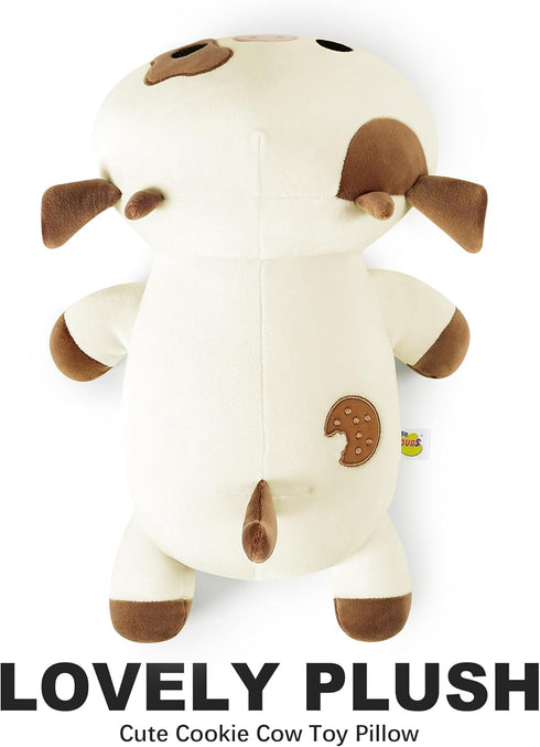 Onsoyours Cute Cow Plushie, Soft Stuffed Cookies Cow Squishy Plush Animal Toy Pillow for Kids (Cookies Cow, 12")...