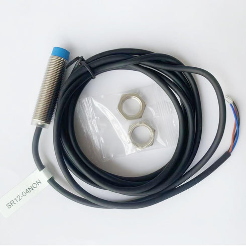 M12 Inductive Proximity Sensor Switch?NPN NC DC 12-24V, 4mm Detecting Distance SR12-04NCN 2M Cable Length...