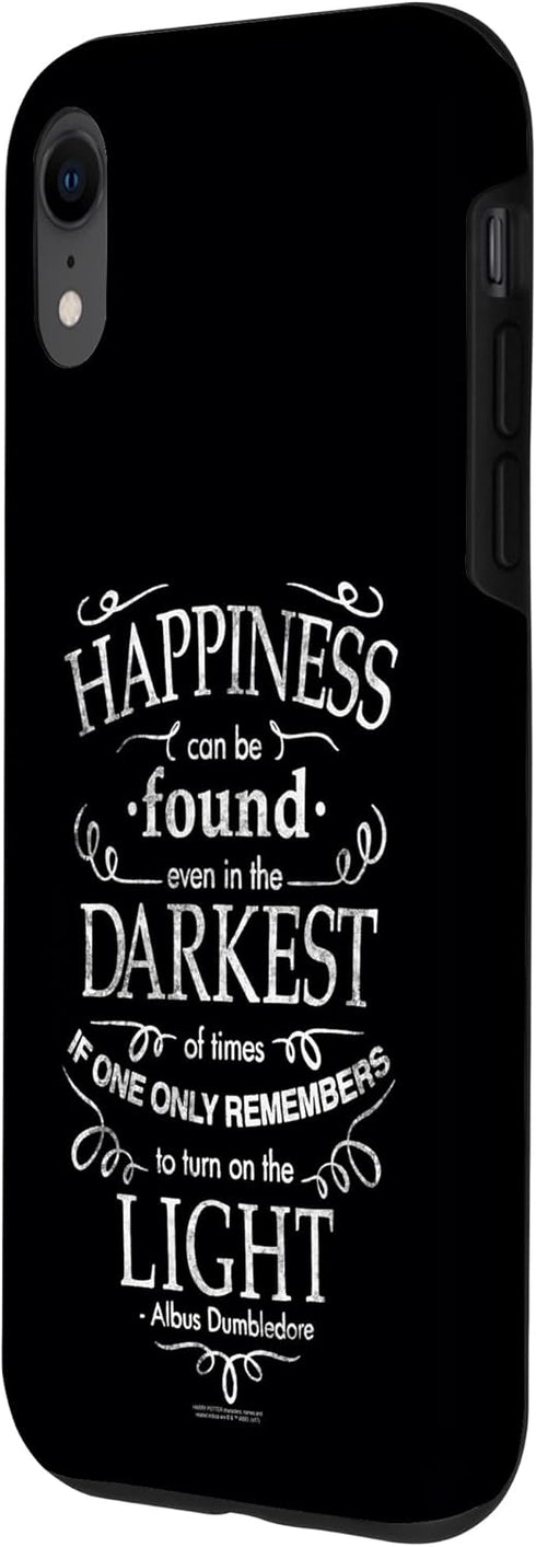 iPhone XR Harry Potter Happiness Quote Case...