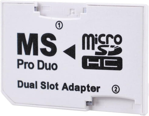 UCEC Dual Slot Micro SD/SDHC to Memory Stick Pro Duo Adapter for PSP Sony...