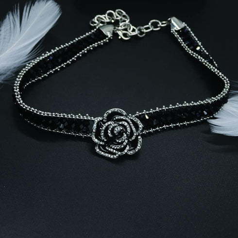 HSQYJ Metal Ball Pendant Chunky Choker Necklace Punk Multi-Strand Link Chain Statement Collar Necklaces Fashion Jewelry for Women Gift Gold Plated...