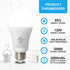 Rechargeable Light Bulbs, Multi-Function Battery Powered Light Bulb for Power Outage, 2000mAh Emergency Battery Light Bulb 500 Lumens 5W 40W Equiv...