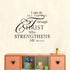 Inspirational Wall Decor Quotes Stickers–I Can Do All Things Through Christ Who Strengthens Me– Decor for Living Room Bedroom Classroom Playroom N...
