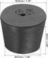MECCANIXITY Rubber Tapered Plug 27mm to 34mm Solid Test Tubes Bungs Stopper with Hole Black for Lab Home 8 Pieces...