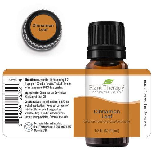 Plant Therapy Cinnamon Leaf Essential Oil 10 mL (1/3 oz) 100% Pure, Undiluted, Therapeutic Grade...