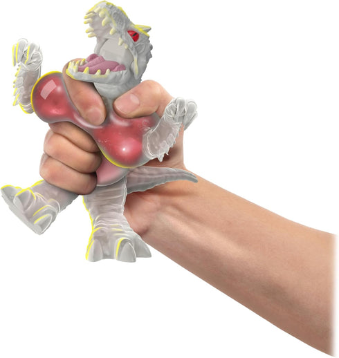 Heroes of Goo Jit Zu Jurassic World Hero Pack, Indominus Rex, More Than 4" Long - Stretchy, Squishy Dinosaur Figure with Chomp Attack Action and U...