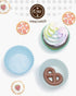 qiqee Cupcake Liners Muffin Cupcake Cups 300-Count Food Grade 12 Solid Color Cupcake Papers Baking Cups Cupcake Wrappers...