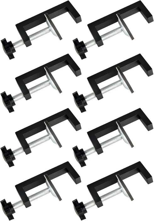 8 Pcs Patio Furniture Clips, Sectional Connector, Adjustable Outdoor Funiture Clamps, Patio Wicker Furniture Fasteners Clips, Black...