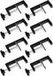 8 Pcs Patio Furniture Clips, Sectional Connector, Adjustable Outdoor Funiture Clamps, Patio Wicker Furniture Fasteners Clips, Black...